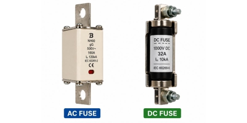 Fusible AC vs Fusible DC: como funcionan, diferenzas clave e clasificacións de voltaxe