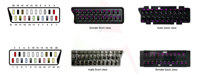 SCART Connector Pinout&ensp;&&ensp;Wiring&ensp;Diagram