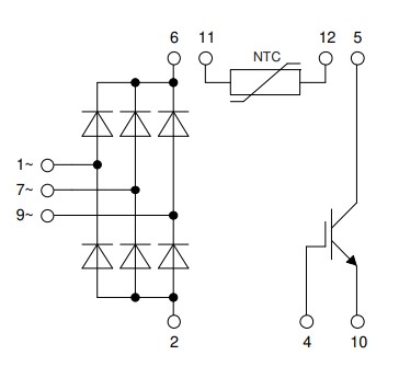 VUI72-16NOXT Circuit Diagram