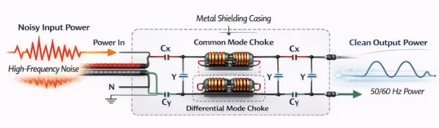 EMI Filter Circuit Diagram